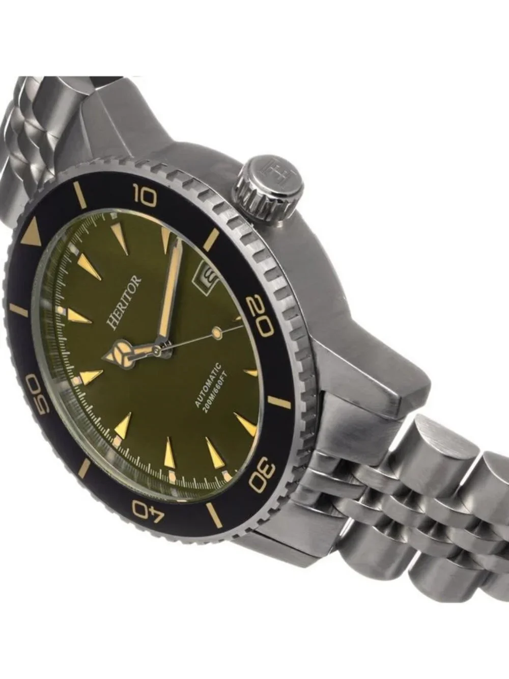 NWT Heritor Hurst Green Dial Men's Automatic Watch